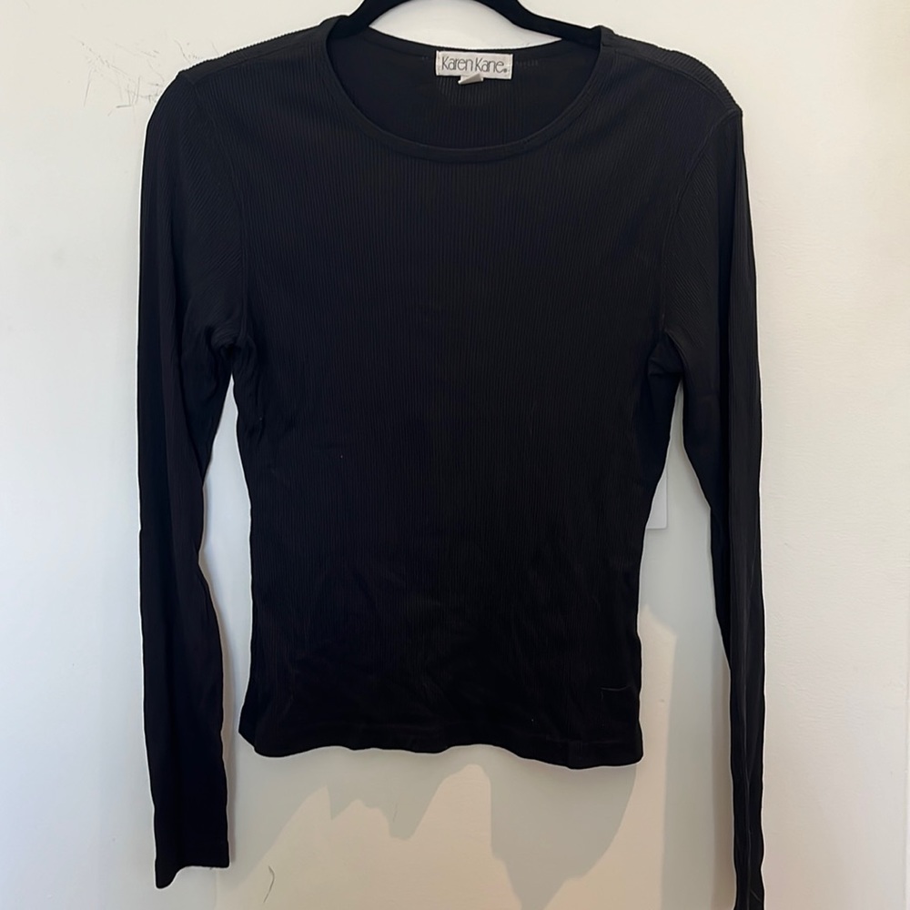 Karen Kane Black long Sleeve Shirt
